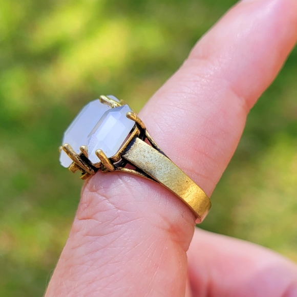 Dark Crystal Shattered Crystal Bronze Ring Size 7 - Picture 3 of 13